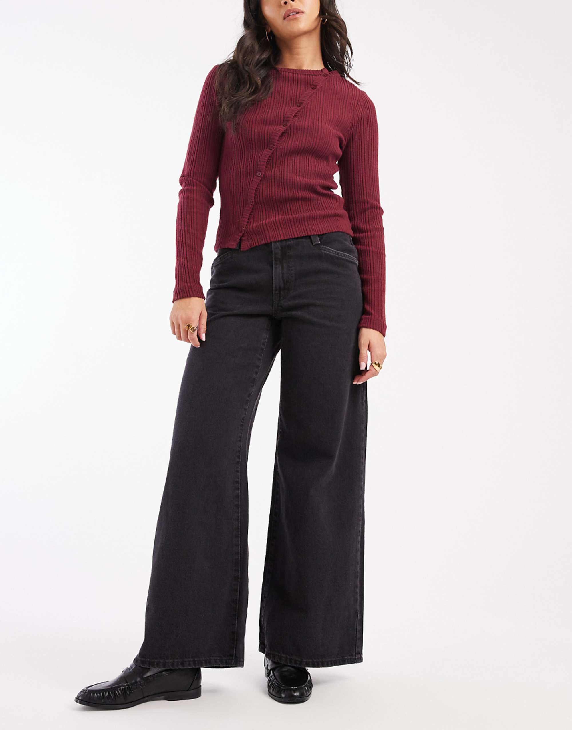 Levis 94 Baggy Wide Leg Jeans in Black