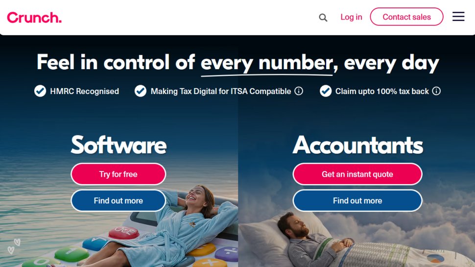 Crunch website screenshot (February 2026).