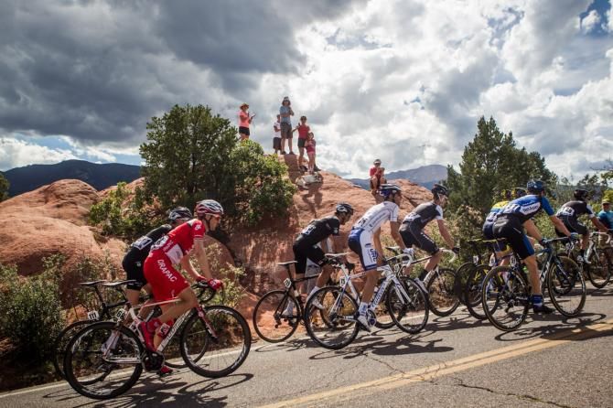Fans take advantage of the natural amphitheater at the Garden of the Gods