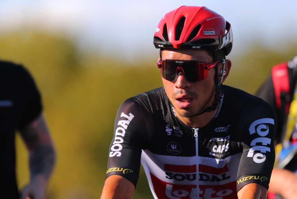 POITIERS FRANCE SEPTEMBER 09 Arrival Caleb Ewan of Australia and Team Lotto Soudal Celebration during the 107th Tour de France 2020 Stage 11 a 1675km stage from ChatelaillonPlage to Poitiers TDF2020 LeTour on September 09 2020 in Poitiers France Photo by Thibault Camus PoolGetty Images