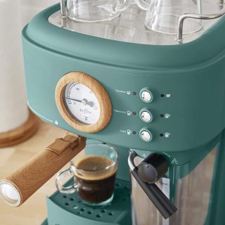 Teal Nostalgia Nordic Coffee Machine