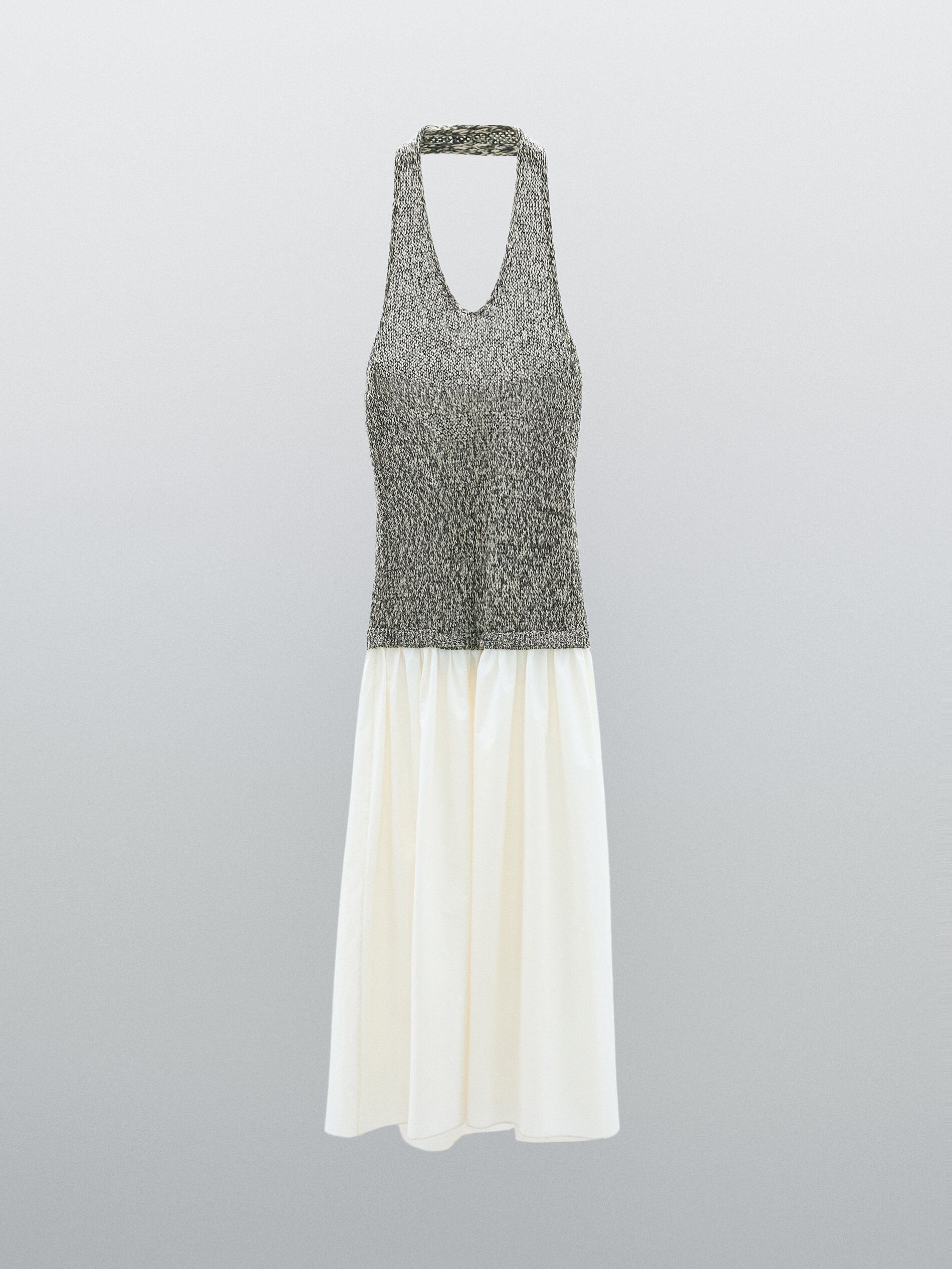 Contrast Long Dress - Studio