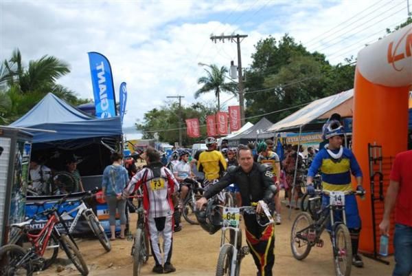 Riders at the race venue