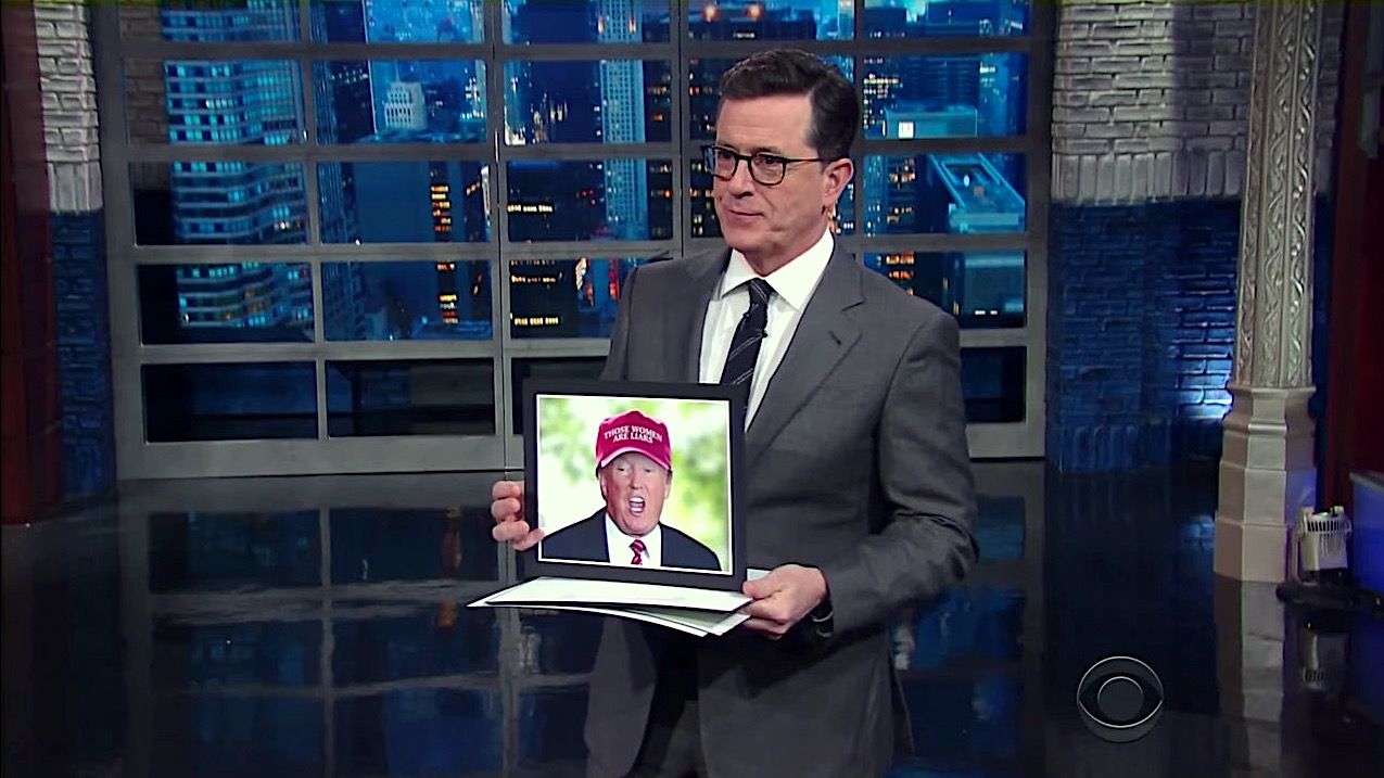 Stephen Colbert has some backup Trump 2020 slogans