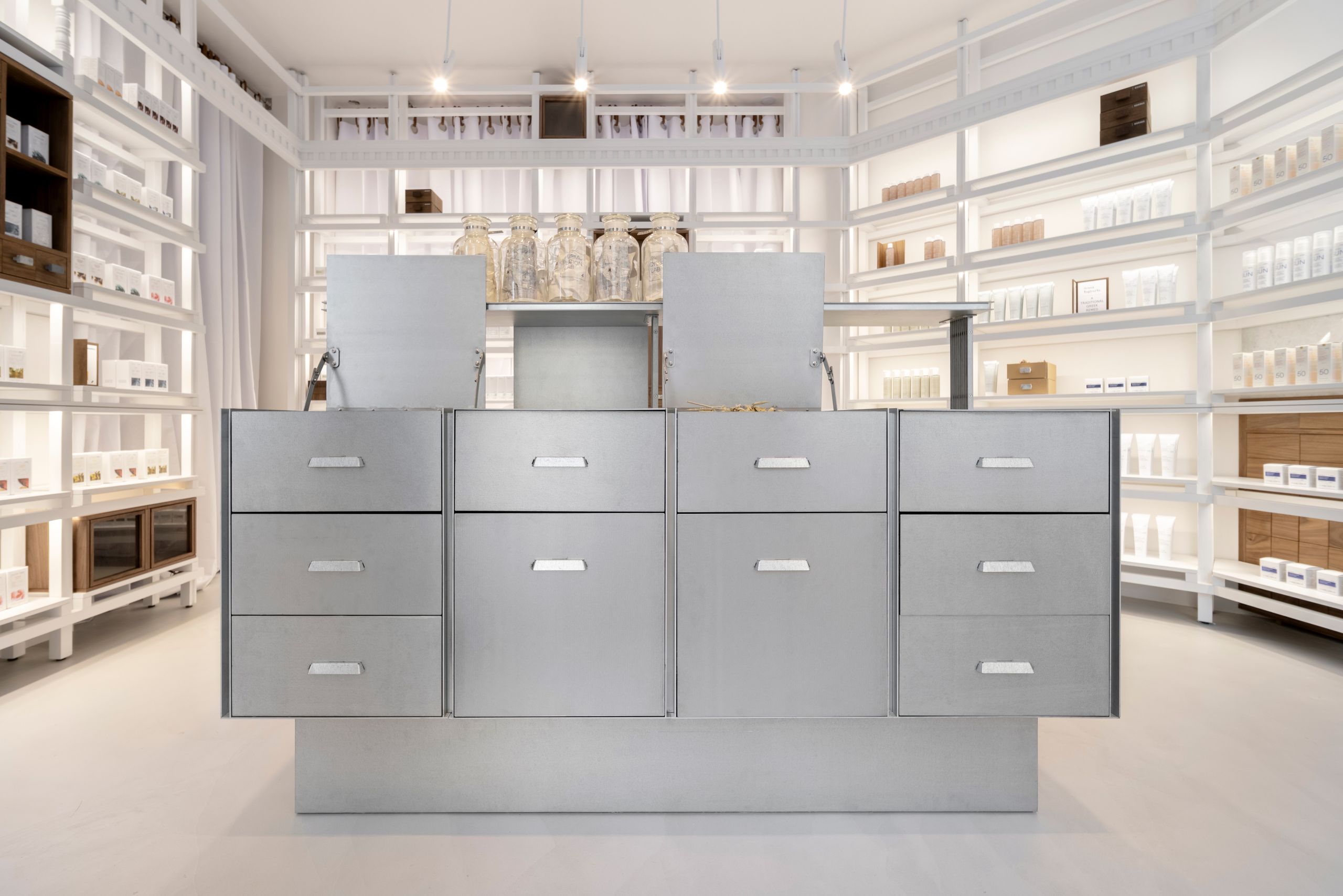 Korres’ Sorbonne store gets a sparkling, minimalist makeover
