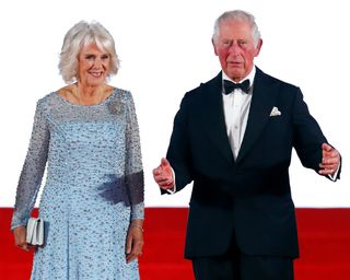 Camilla, Duchess of Cornwall and Prince Charles, Prince of Wales attend the "No Time To Die" World Premiere