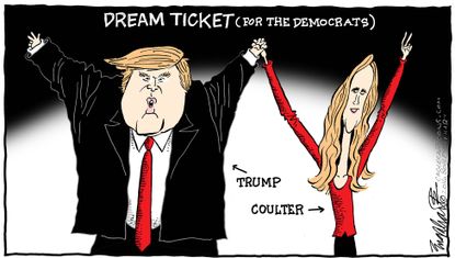 Political Cartoon U.S. Trump GOP Ticket 2016