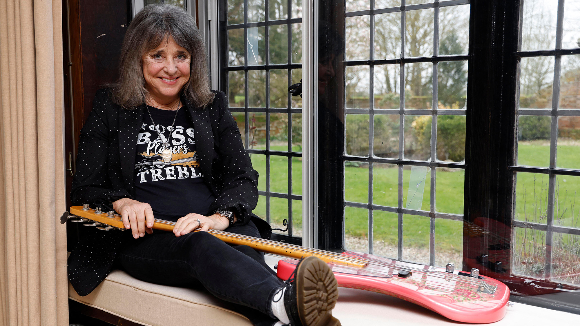 Suzi Quatro, seventies rock star and icon, at her home near Chelmsford, Essex, England, UK on March 03, 2026