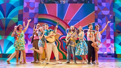 The cast of Summer Holiday currently playing at the Crucible, Sheffield