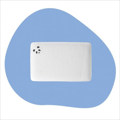 The best memory foam pillow Ideal Home has tested on a blue background