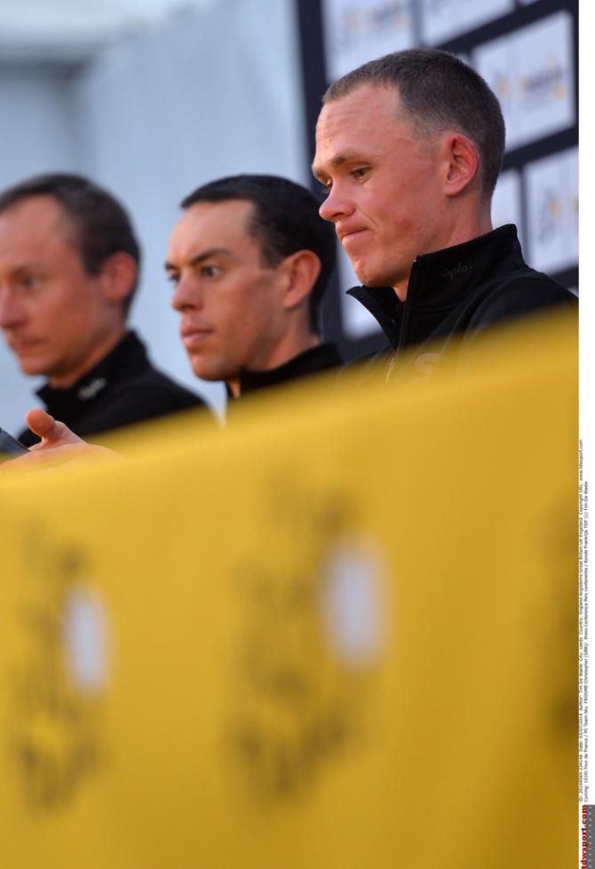 Richie Porte at the team presentation