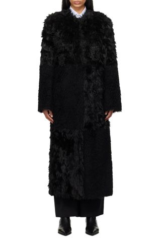 Black Hilma Faux-Fur Coat