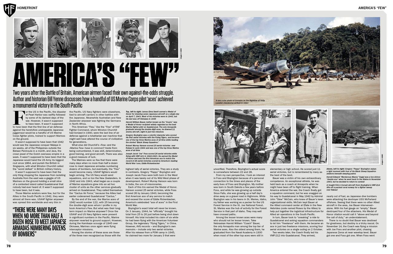 America's Few magazine spread in History of War issue 103