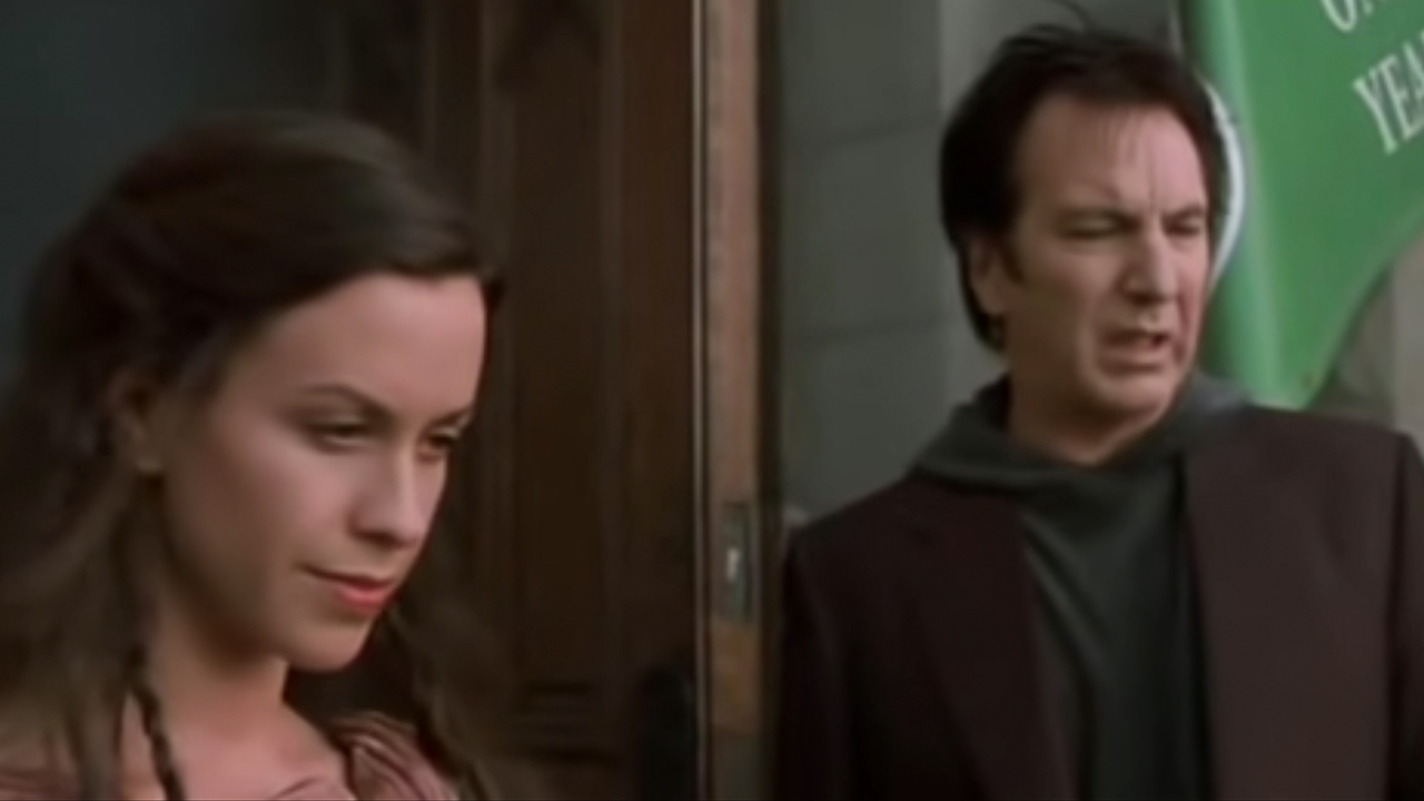 Alanis Morrissette and Alan Rickman in Dogma