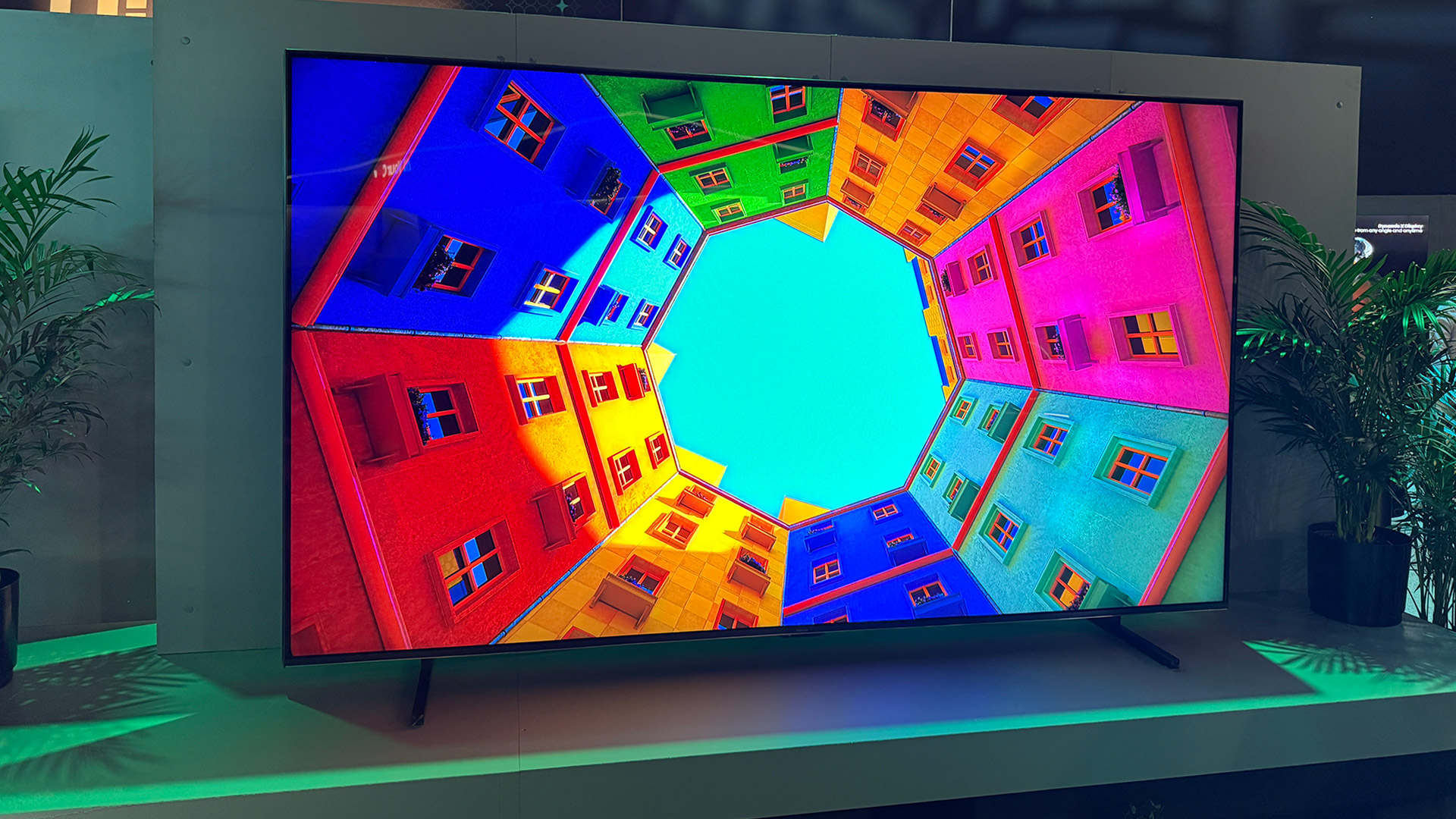 The Hisense 116UX on display at CES 2025