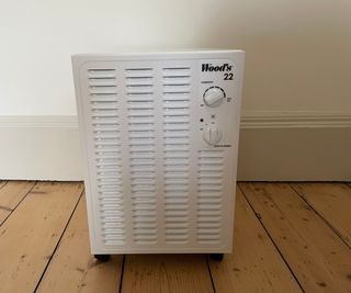 Wood's 22 dehumidifier on the floor