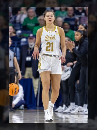 Notre Dame women's basketball player Maddy Westbeld during a 2024-25 regular season game.