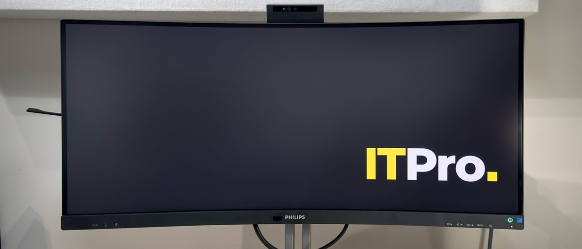 The Philips 34B2U6603CH monitor on a desk