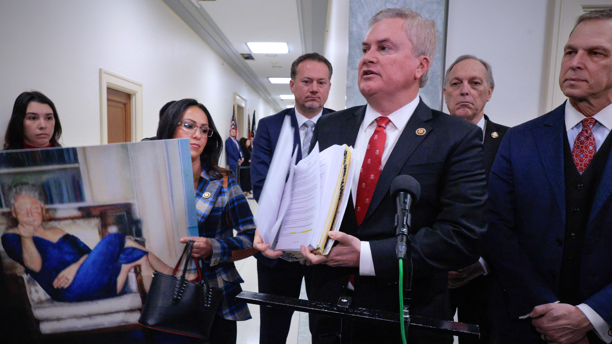 Rep. James Comer (R-Ky.) threatens contempt of Congress for former President Bill Clinton