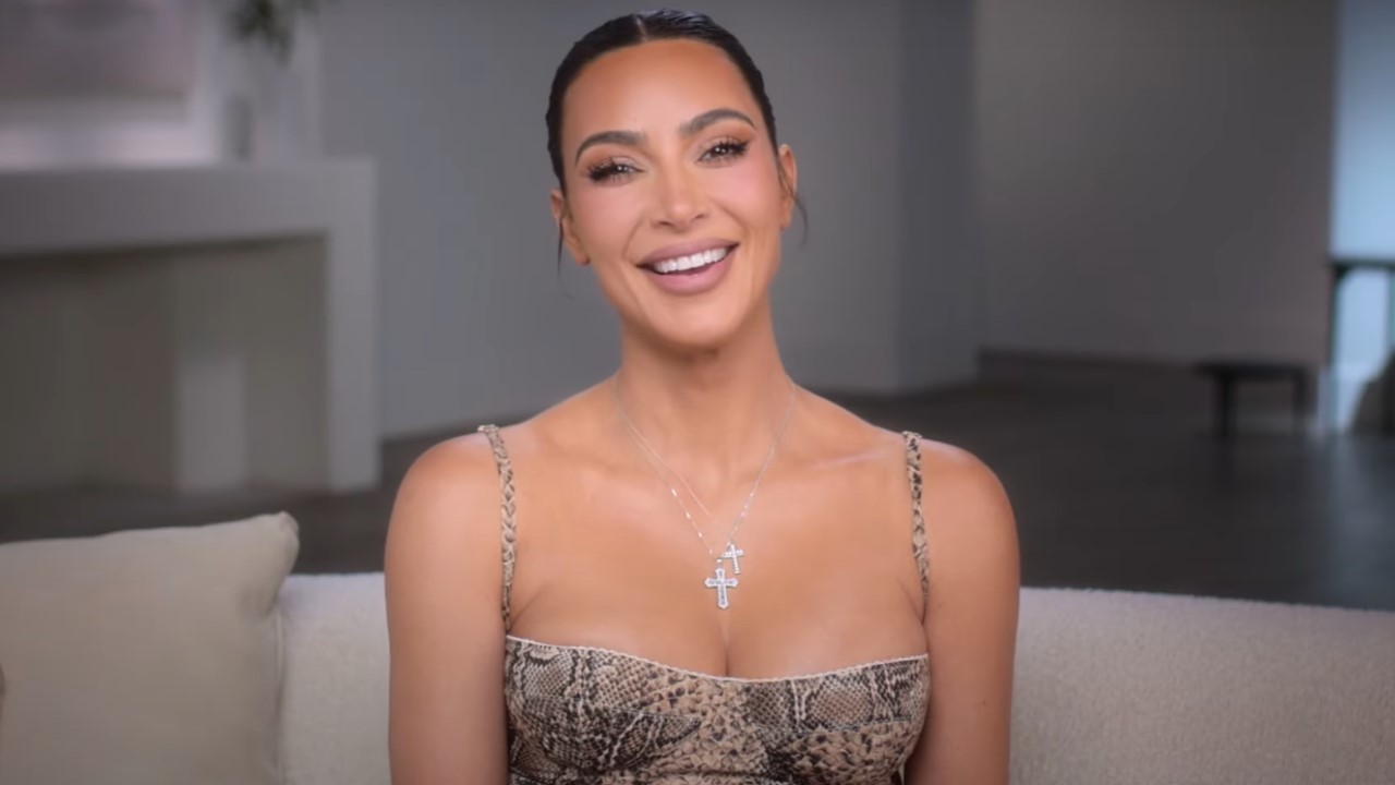 Here's why Kim Kardashian used SKIMS fabric to wrap up her Christmas  presents.