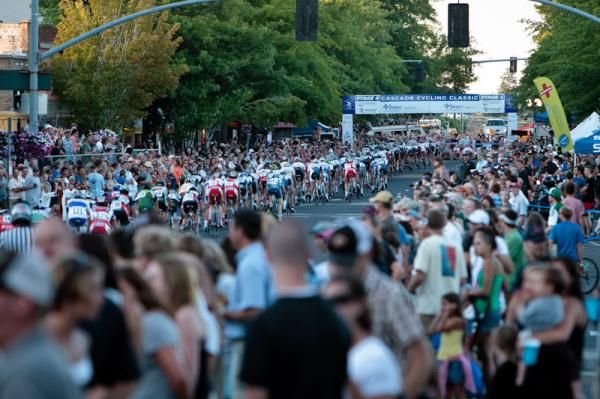 Standing room only as the race goes through the finish straight.