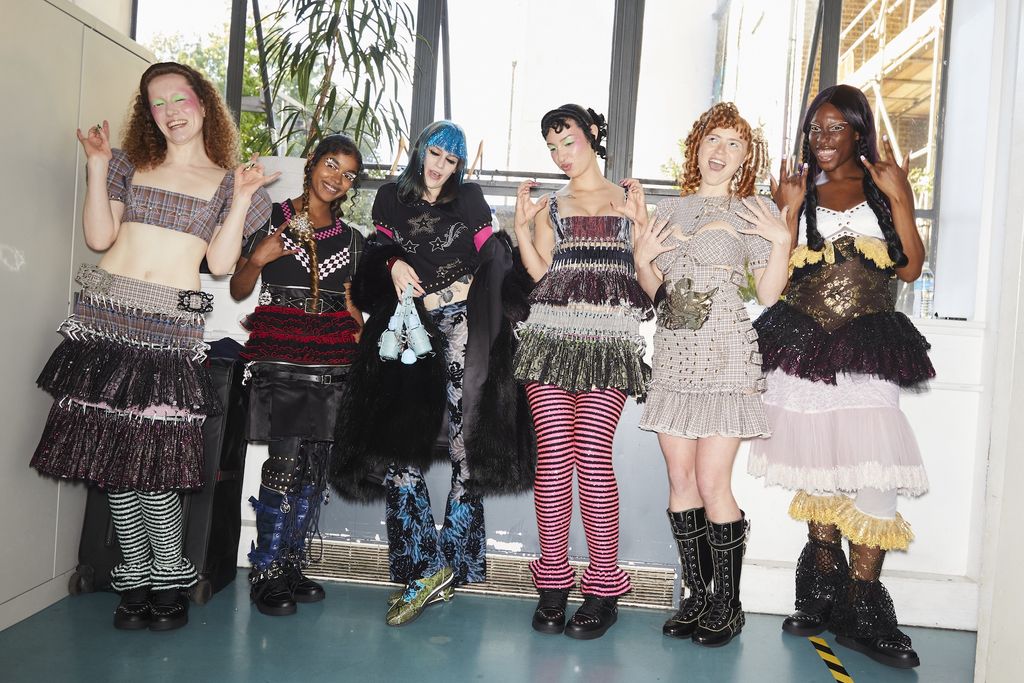 Women in vibrant clothes