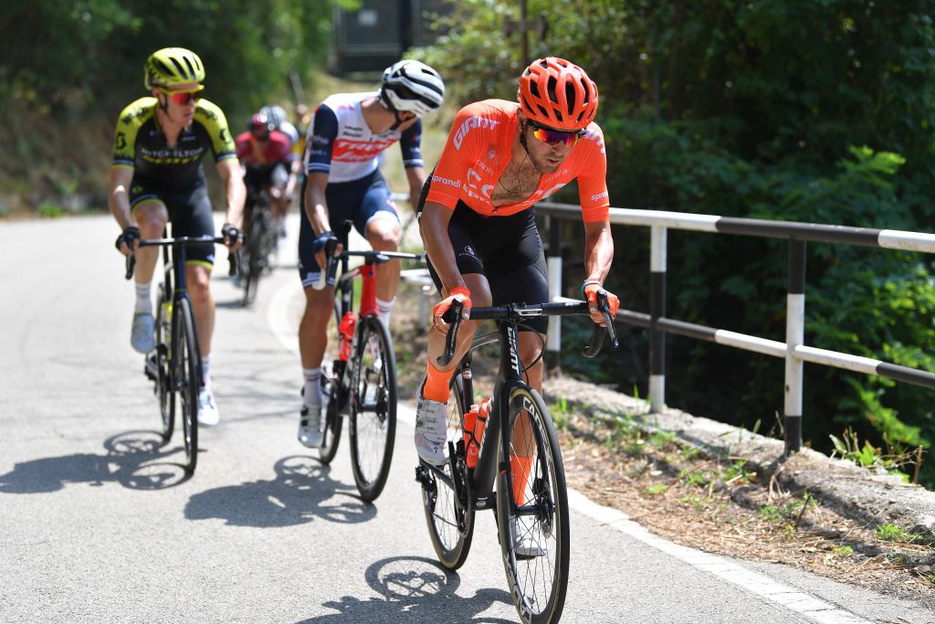 BAROLO ITALY AUGUST 12 Joey Rosskopf of The United States and CCC Team Breakaway during the 104th Giro del Piemonte 2020 a 187km race from Santo Stefano Belbo to Barolo 294m GranPiemonte GranPiemonte on August 12 2020 Barolo Italy Photo by Tim de WaeleGetty Images