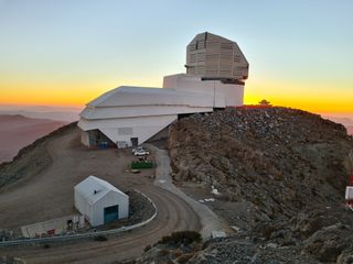 an observatory on top of a mountain