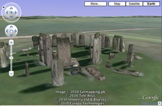 Stonehenge in Google Earth