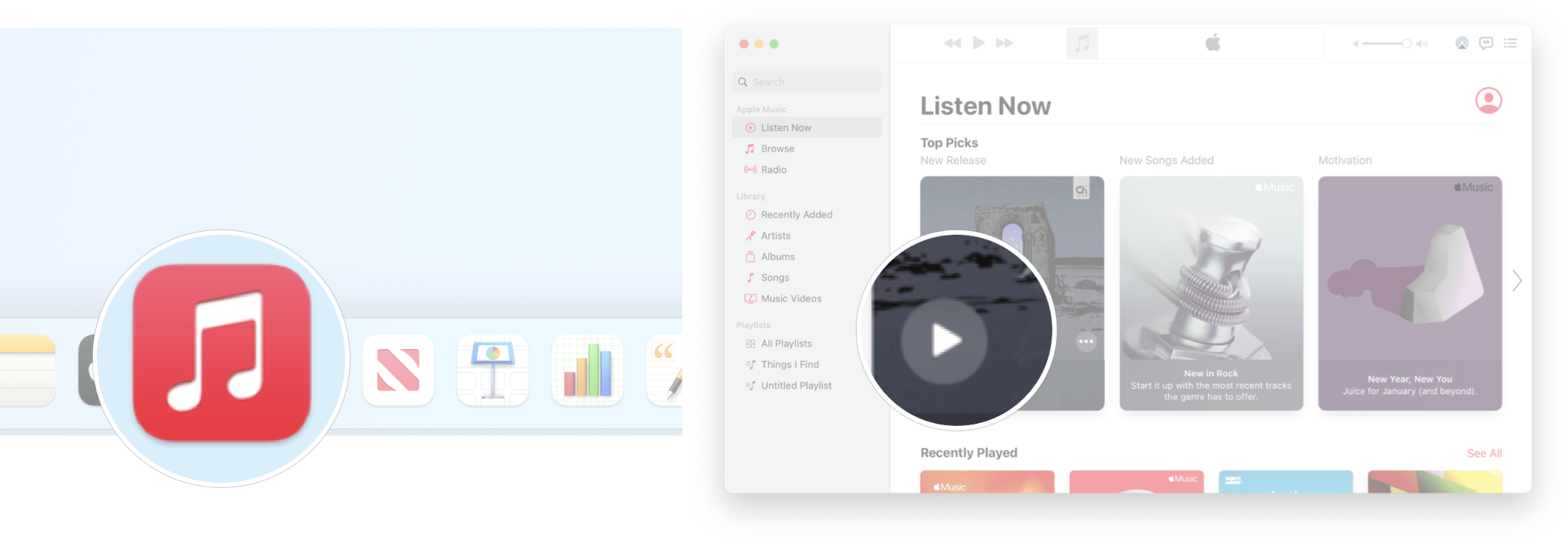 How To Play Music In Music App macOS Big Sur