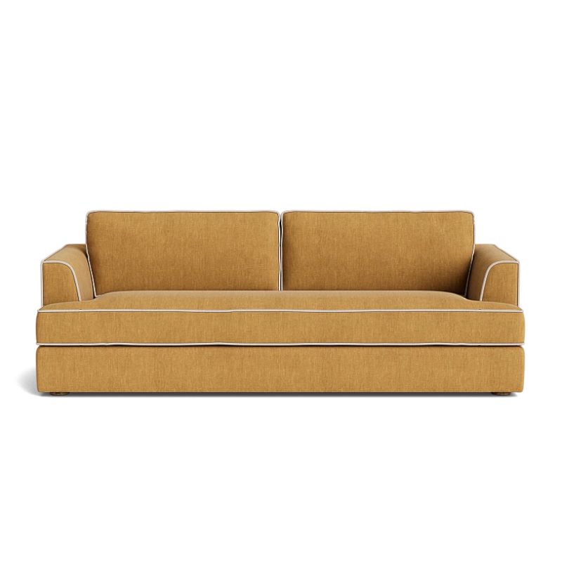 ochre sofa
