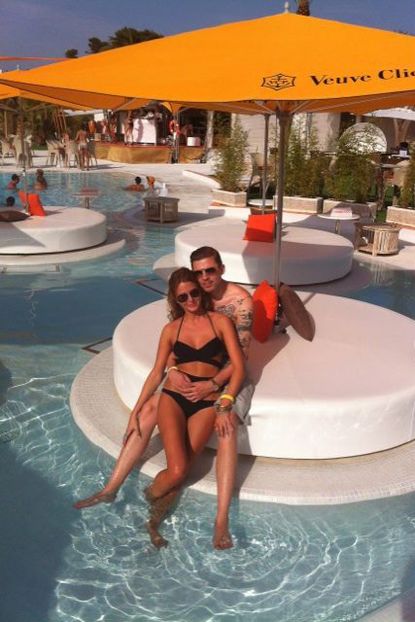 Professor Green & Millie Mackintosh cosy up in Ibiza