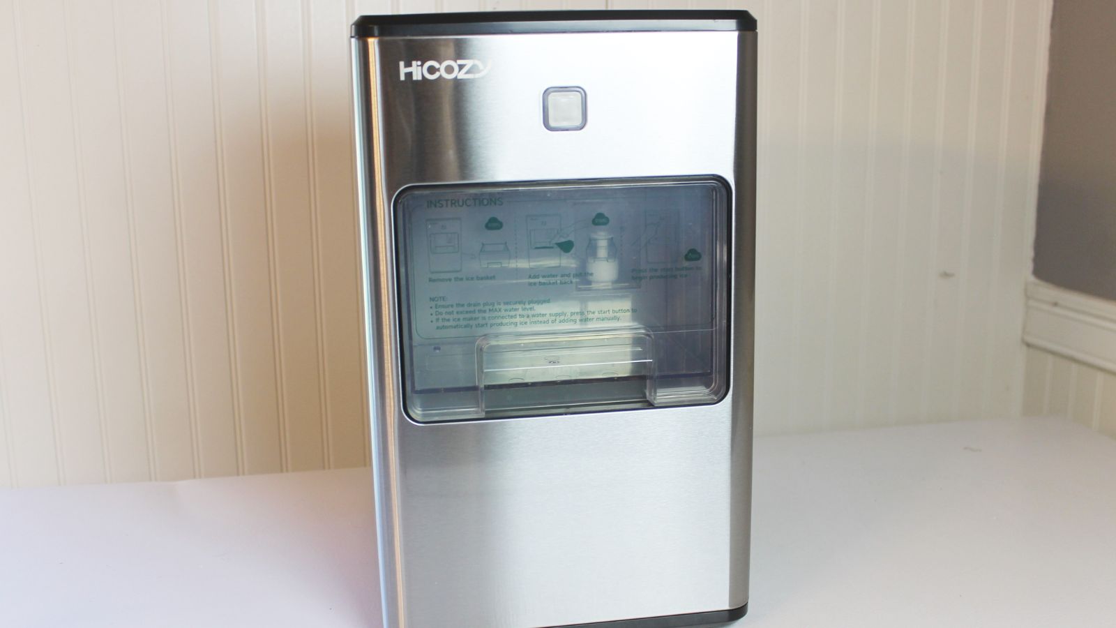  HiCOZY Dual-Mode Nugget Ice Maker Countertop, Compact Crushed  Ice Maker, Produce Ice in 5 Mins, 55LB Per Day, Self-Cleaning and Automatic  Water Refill (Black) : Appliances