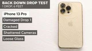 iPhone 13 Pro back-down drop test