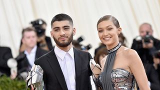 new york, ny may 02 zayn malik l and gigi hadid attend the manus x machina fashion in an age of technology costume institute gala at metropolitan museum of art on may 2, 2016 in new york city photo by mike coppolagetty images for peoplecom