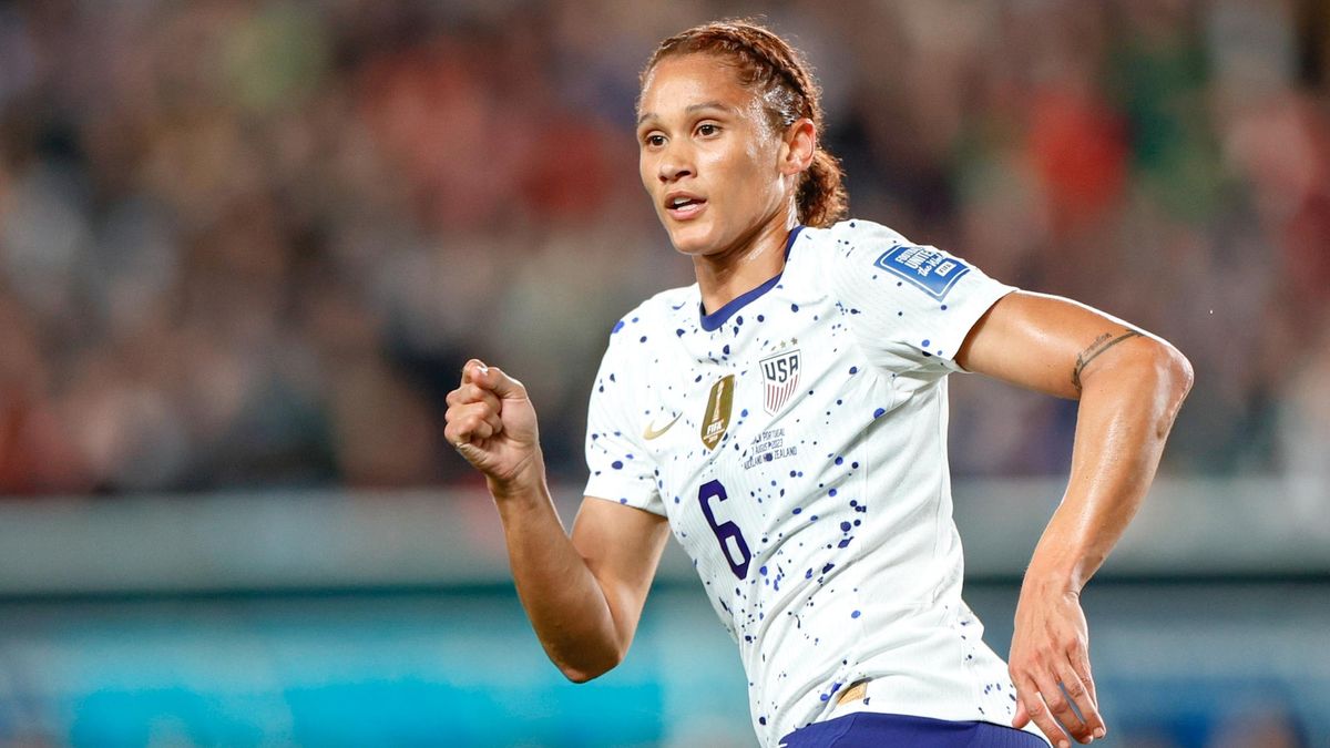  Lynn Williams of the United States in action during the FIFA Women&#039;s World Cup Australia &amp; New Zealand 2023