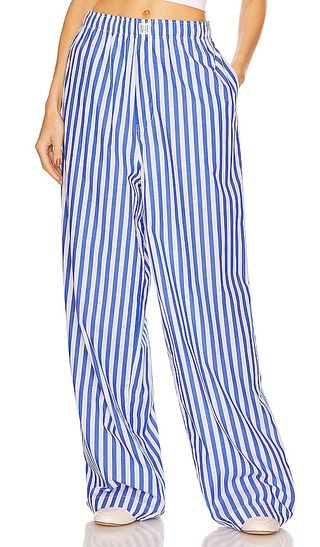 Cotton Poplin Stripe Pajama Pant