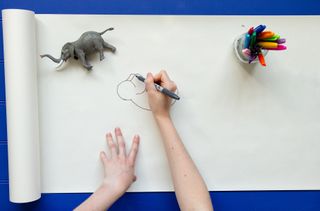Draw a second elephant ear