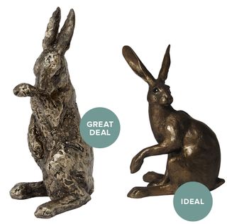 hare ornaments with rabbit designs