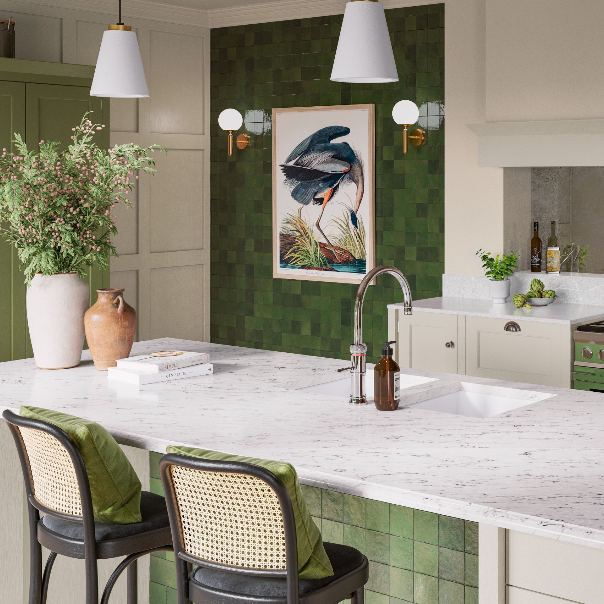 Ludlow in Limestone and Green Olives 4