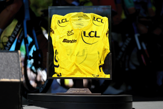 The maillot jaune at the 2024 Tour de France