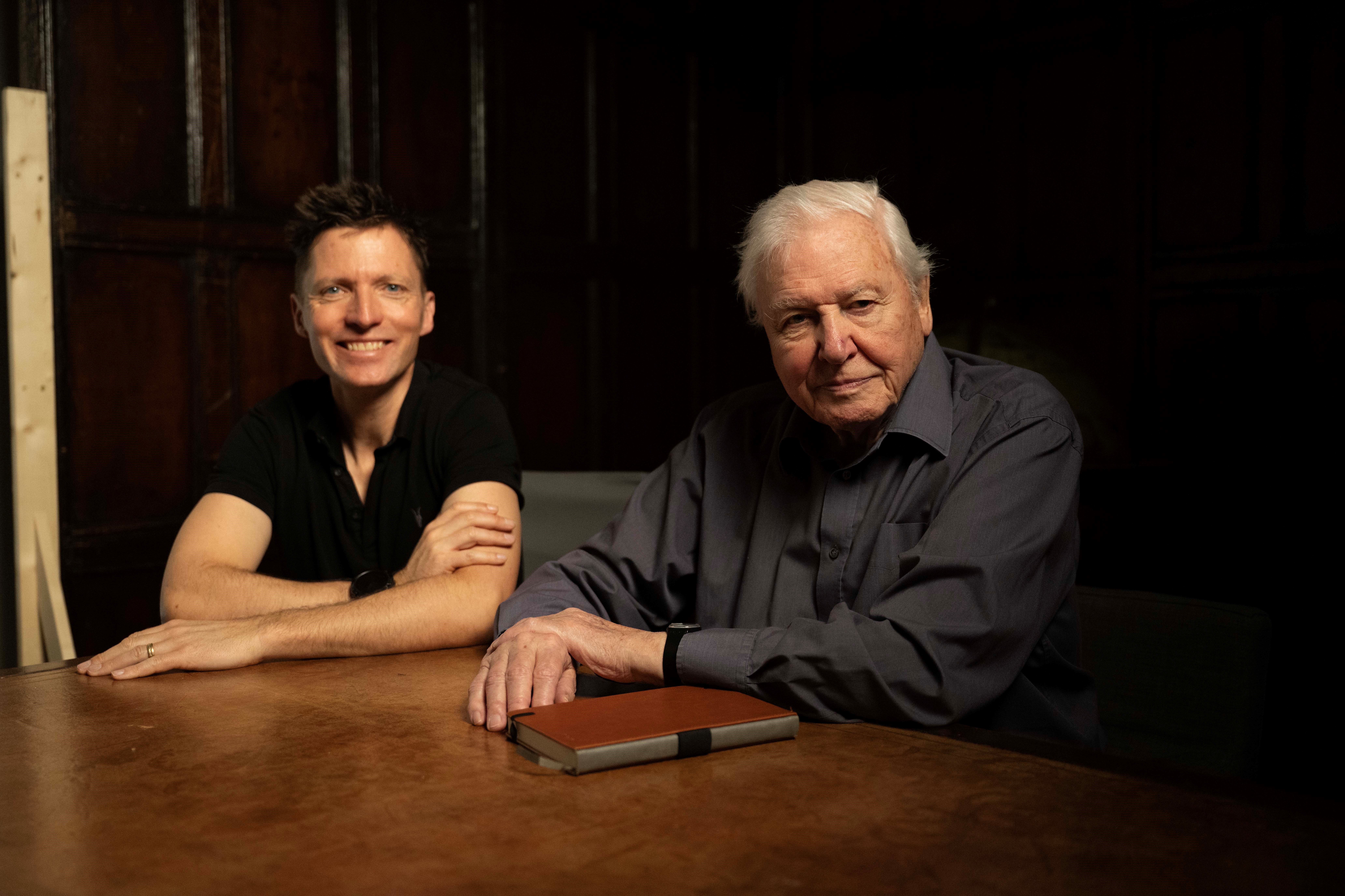 Colin Butfield and Sir David Attenborough