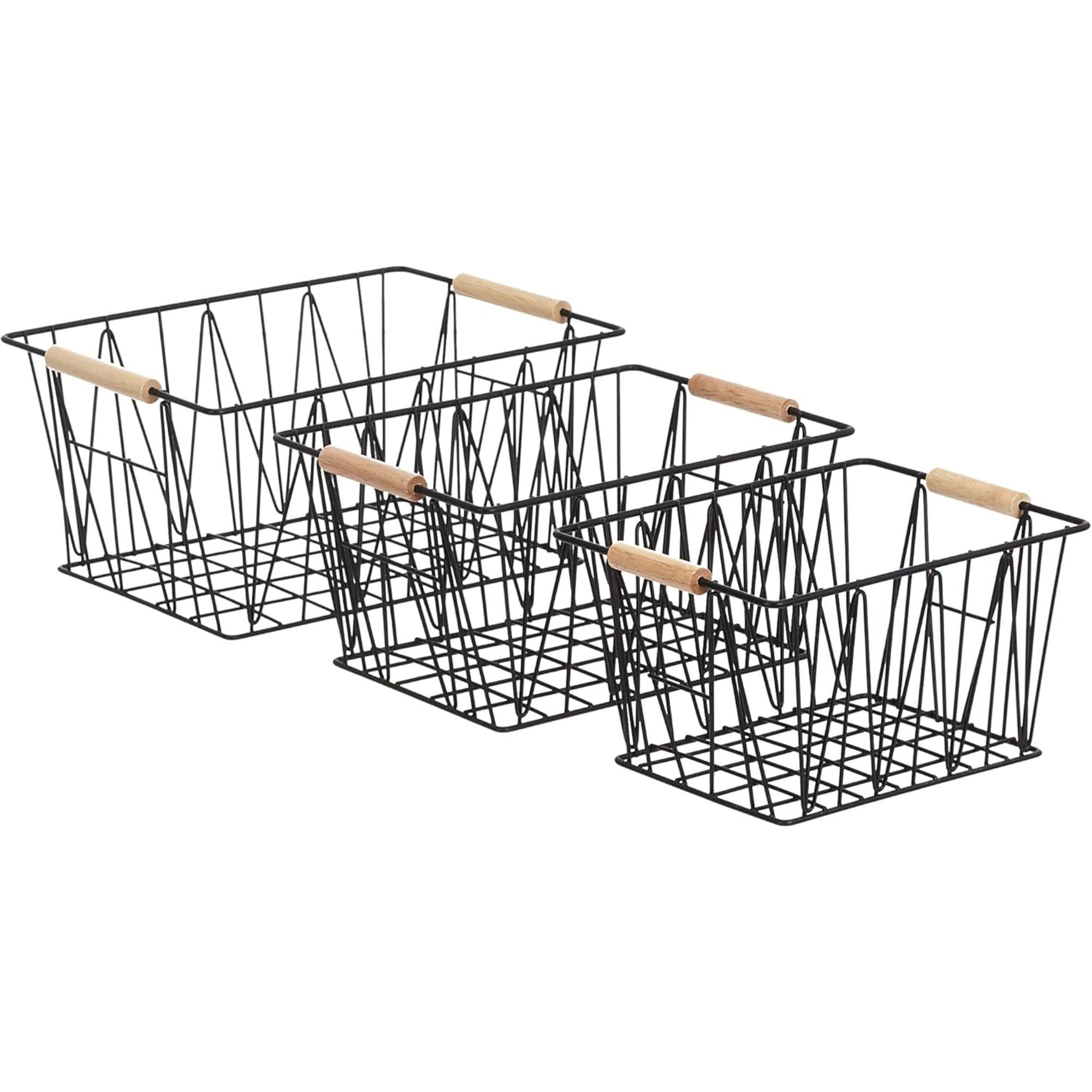 Wire storage baskets