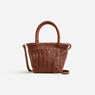 brown basket bag