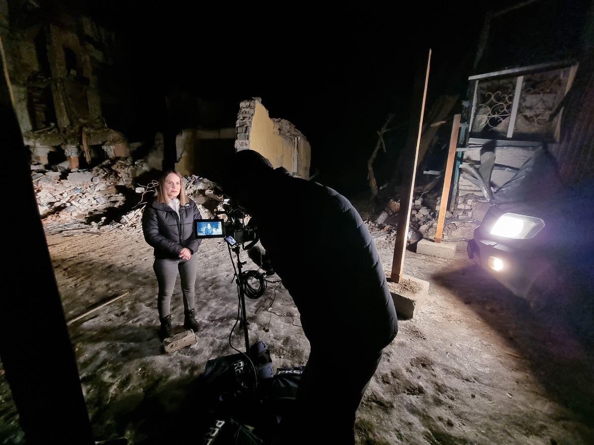 Dejero gear used by news team in Ukraine