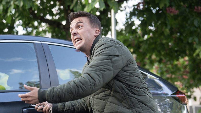 Malcom trying to escape his family in Malcolm in the Middle: Life's Still Unfair