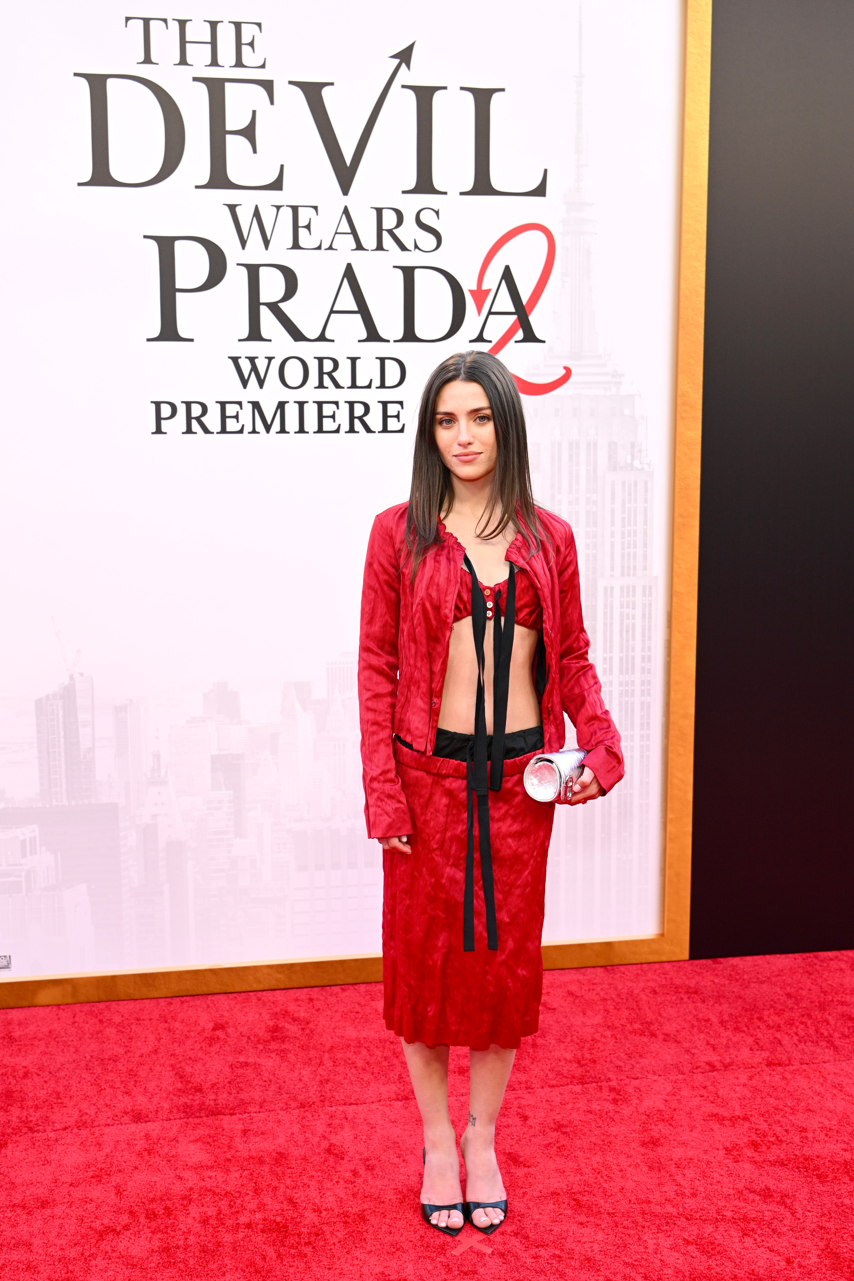 Madeline Argy attends the world premiere of The Devil Wears Prada 2 at Lincoln Center in New York, New York on April 20, 2026.