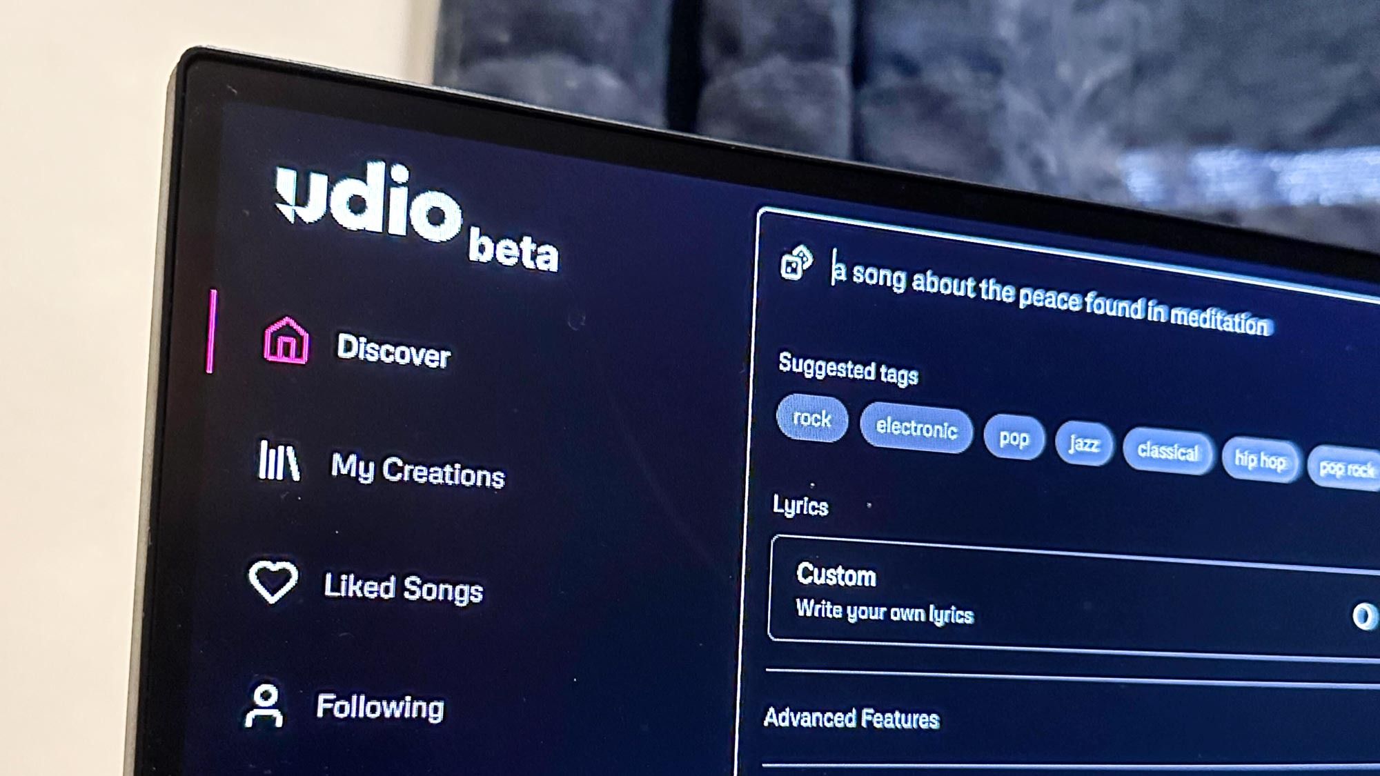 Tom's Guide Udio review screenshot