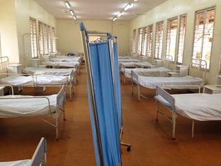 An isolation ward in Lagos, Nigeria, constructed to address the Ebola outbreak.