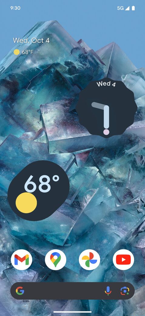 Google Pixel 8 Pro 'Sky' Home Screen